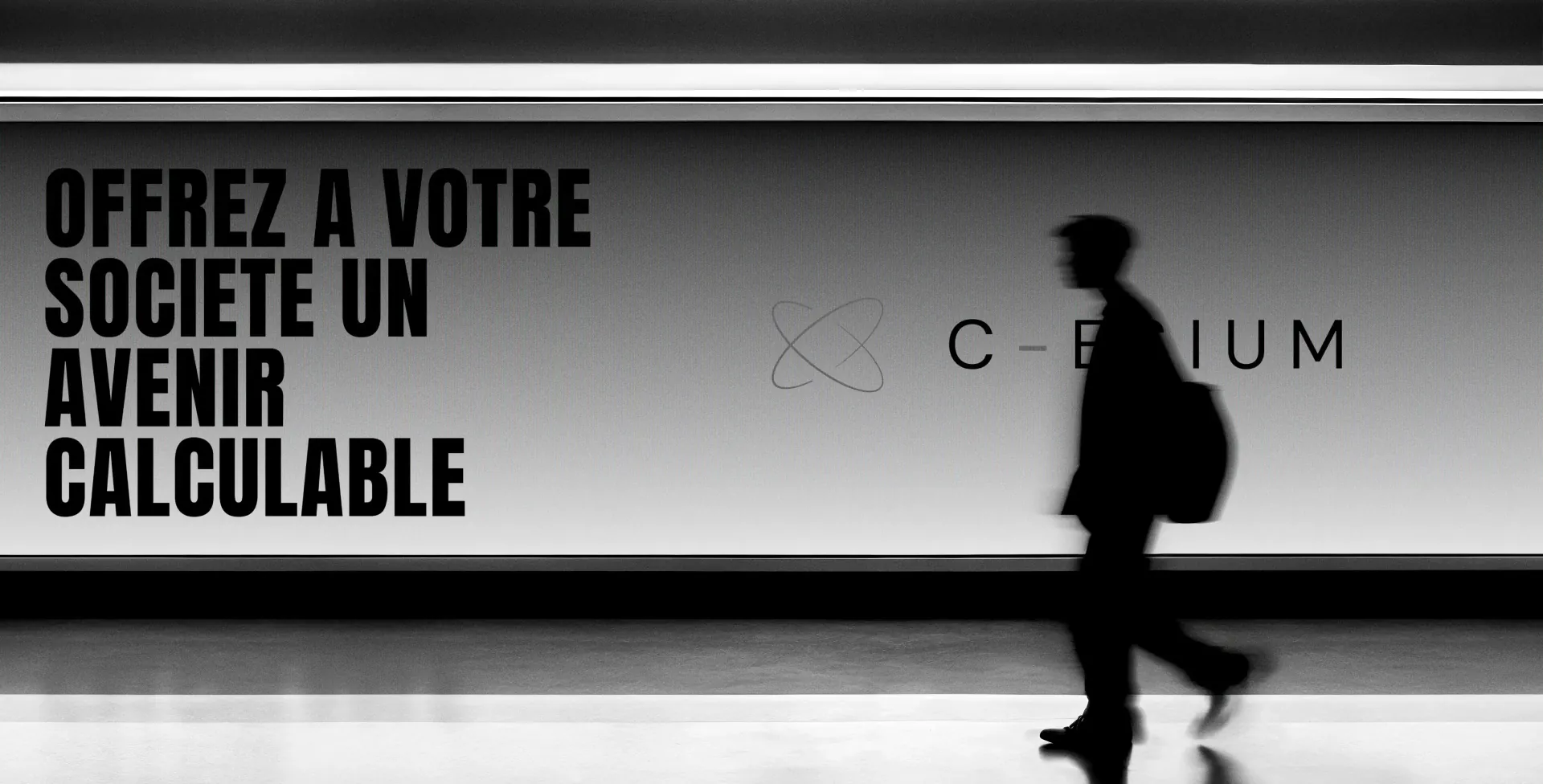 Bannière C-Esium : « Offrez à votre société un avenir calculable »